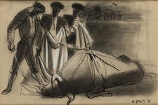 Bullfighting Animator Marc Davis Original Drawing Disneys Nine Old Men 1948 1 picture