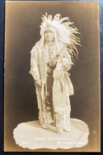 Mint Real Picture Postcard Native American Indian Chief Multnomah picture
