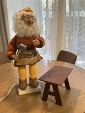 Vintage Telco Motion-ette Animated Christmas Toy Shop Carpenter Elf Display 1990 picture