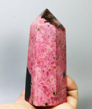 1.41lb Natural Red Tourmaline Agate Crystal Tower Obelisk Point Reiki Healing picture