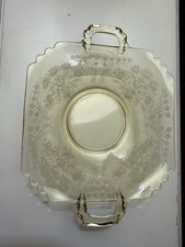 Vintage Etched Glass Dish picture