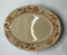 Vintage 1950 Wallace Los Angeles Mission USA 11x7.5” Plate Restaurant Ware Rare picture