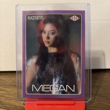 KATSEYE HYBE x Geffen 2026 WILD Megan #46 Purple foil  /30 Super Rare 🔥 picture