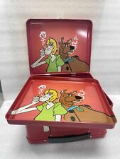 Metal Stash Box with Rolling Tray  Old School Lunch Box picture