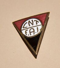 CNT F.A.I. pin, Enamel MINT Condition, Rare, Vintage NOT A REPRODUCTION picture