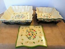 Temp-tations  Presentable Ovenware By Tara 3 pieces set with metal racks picture