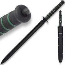 USMC Blackout Combat Double-Edged Sword with Nylon Sheath | Officially Licensed picture
