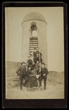1800s Boudoir Photo Victorian Tourists at Fort Marion Tower Ft Augustine Florida picture