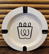 Vintage Enamel Westinghouse Advertising Ashtray. 7 3/4