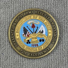 US Army Reserve Ambassador For Excellence Challenge Coin Two Star picture