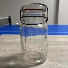 Vintage FOSTER SEALFAST Quart Canning Mason Jar w Wire Bail & Glass Lid picture