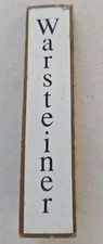 VINTAGE WARSTEINER WOOD BEER TAP HANDLE 5