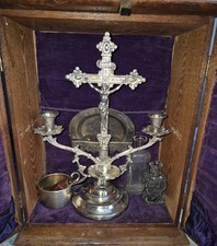 Antique Catholic Sick Call Set picture