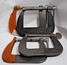 Cincinnati Tools No. 56 Super Jr.  C-Clamps - Made in U.S.A. Lot of 4 picture