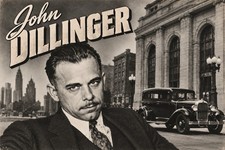 John Dillinger True Crime MODERN 4x6 Postcard Criminal Bank Robber E285 picture