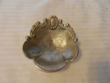 Small Silverplate Metal Clam Shell Ornate Design for Change or keys picture
