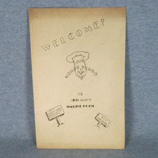 Vintage 1940s Heilmans Marine Room and Grill Menu Illustrated Lorain Ohio WWII picture