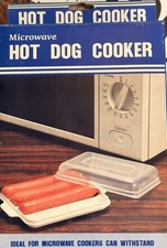 NOS Vintage Microwave Hot Dog Cooker New In Box Easy To Use Retro Kitchen Ware picture