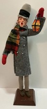 VINTAGE SIMPICH CHARACTER DOLLS CHRISTMAS CAROLERS MAN WITH LANTERN CAROLER 15” picture