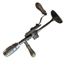 Vintage 2 Speed Hand Drill HTZ USSR 1940s Tool Дрель ручная двухскоростная ХТЗ picture