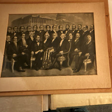 Framed Black & White U.S. Presidents Group Portrait Print, Politics Theme picture