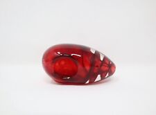 3” Mini Cocoon Red Colored Glass Dry Pipe picture