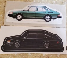 RARE SAAB 900 TURBO STICKERS LOT of 2 Retro Vintage SAAB  picture