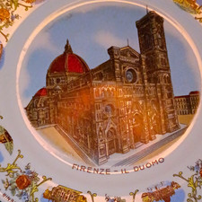 Italy Souvenir Plate Firenze Il Duomo Florence Cathedral Decorative Plate picture