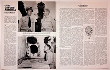 1944 Collier's Original Print Article Our Unsung Admiral 10x13 WWII picture