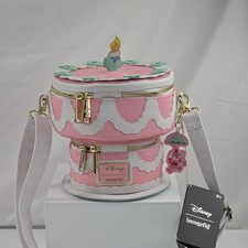 Loungefly Disney Alice in Wonderland Unbirthday Cake GITD Figural Crossbody NWT picture