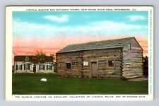 Petersburg IL-Illinois, Lincoln Museum And Rutledge Tavern, Vintage Postcard picture