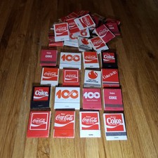 Huge Lot of 3 Vintage Coca Cola Unstruck Matchbooks picture