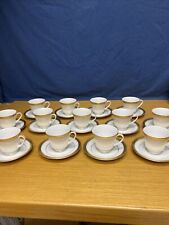 Noritake Majestic Gold (13 Sets) Footed Cups & Saucers picture