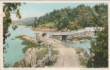 Vintage Orr's Island Bridge Orr's Island Me. Postcard Unposted Divided Back picture