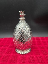 Vintage Eleanor Claire Silver Plate Pineapple Potpourri Holder Japan 6