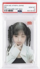 2024 IVE X PAPA JOHNS PHOTOCARDS SEPTEMBER-NOVEMBER REI PSA 10 picture