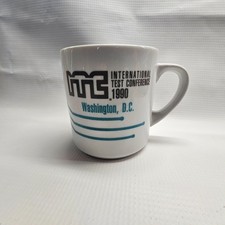 Coffee Cup ITC International Test Conference 1990 Washington DC Classic Vntg Mug picture
