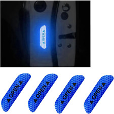 4 PCS Car Door Reflective Safety Stickers, Night Visibility Auto Safety Warning  picture