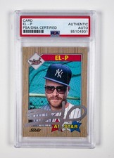 El-P 1987 Topps Signed Autographed Trading Card PSA Company Flow Run the Jewels picture