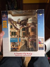 VTG 2003 Lemax A Taste of Italy Village Light Up Shops Wall Hanging #35855 picture