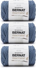 3 PCS Macrame Denim Yarn Blended Fiber Super Bulky 44 Yards Knitting Crochet picture