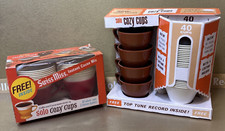 Vintage Solo Cozy Cup Mugs and Plastic Refills in Original Box  7oz 1960's Retro picture