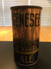 Genesee 12 Horse Ale, FT IRTP OI, Empty Indoor Can, SCARCE EARLY VERSION (1937) picture