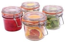 Tablecraft CJS12 4-Piece Resealable Condiment Jar Set picture