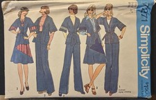 Simplicity Pattern 7271; ©1975; Misses' Wrap Jacket, Skirt, Pants; FF; S14/B36. picture