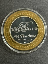 BELLAGIO🔥2001 LIMITED EDITION🔥TEN DOLLAR GAMING TOKEN🔥.999 FINE SILVER🔥 picture