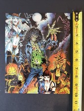 1995 Evil Ernie 8x10 Promo Halloween Chromium Card Wizard And Chaos Comics RARE picture