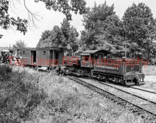 Cliffside 110 2-6-2 pushing caboose over SAL near Henrietta NC NEW 8x10 PHOTO picture