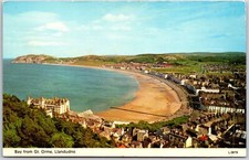 North Wales United Kingdom, Llandudno, Bay From Great Orme, Vintage Postcard picture