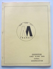 Vintage 1972 New York City Subway Booklet Coney Island Yard Signal Modernization picture